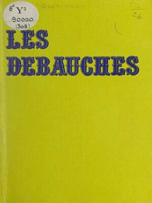 cover image of Les débauches